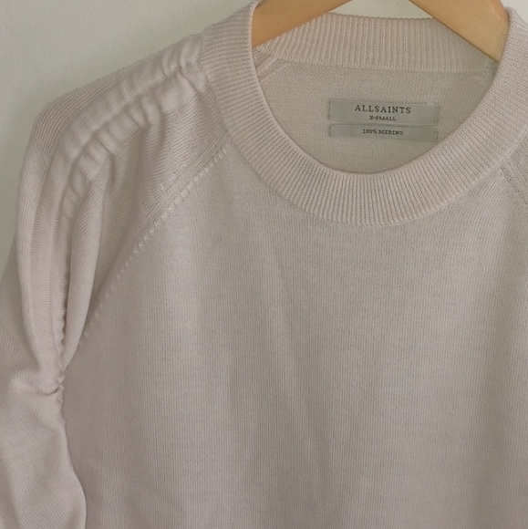 NWOT AllSaints "Eros Jumper - cream/pink" - Picture 8 of 10